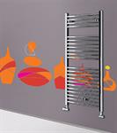 termoarredo sanremo 1110x500 interasse 450 cromo lazzarini - Edil Casa | Arredo bagno Termoarredi, Design di interni